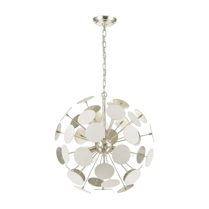 Modish 21 Wide 6-Light Chandelier - Matte White Image 2