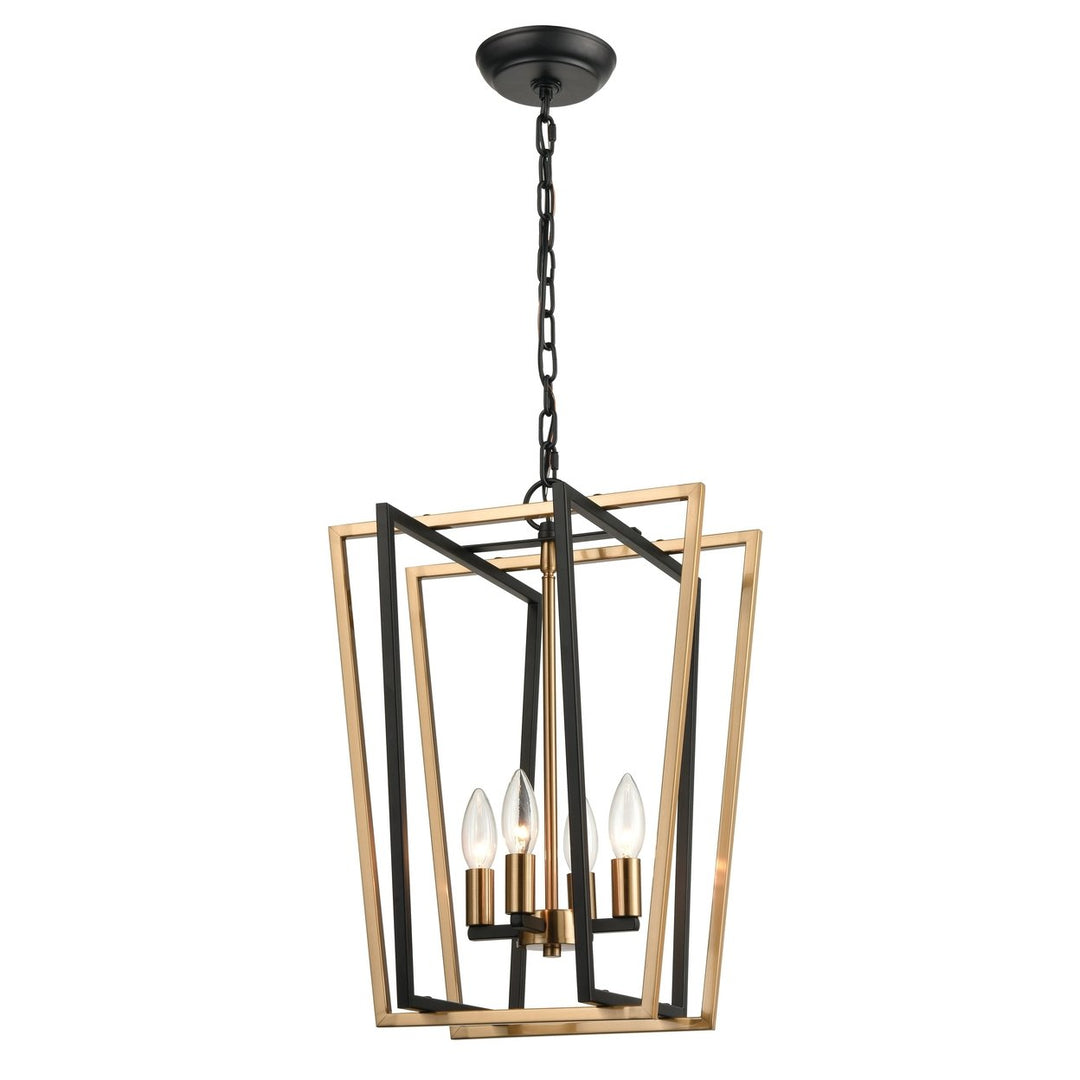 Bridgette 14 Wide 4-Light Pendant - Matte Black Image 1