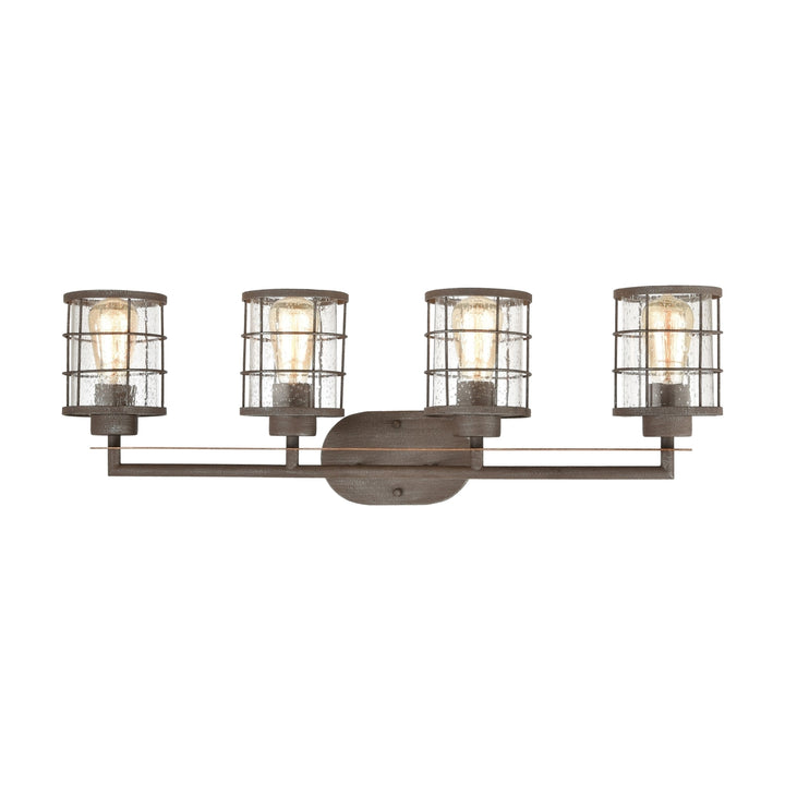 Gilbert 33 Wide 4-Light Vanity Light - Rusted Coffee Image 3