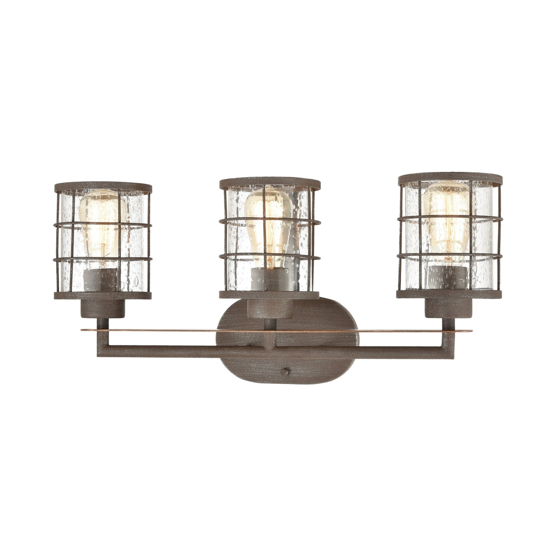 Gilbert 24 Wide 3-Light Vanity Light - Rusted Coffee Image 3