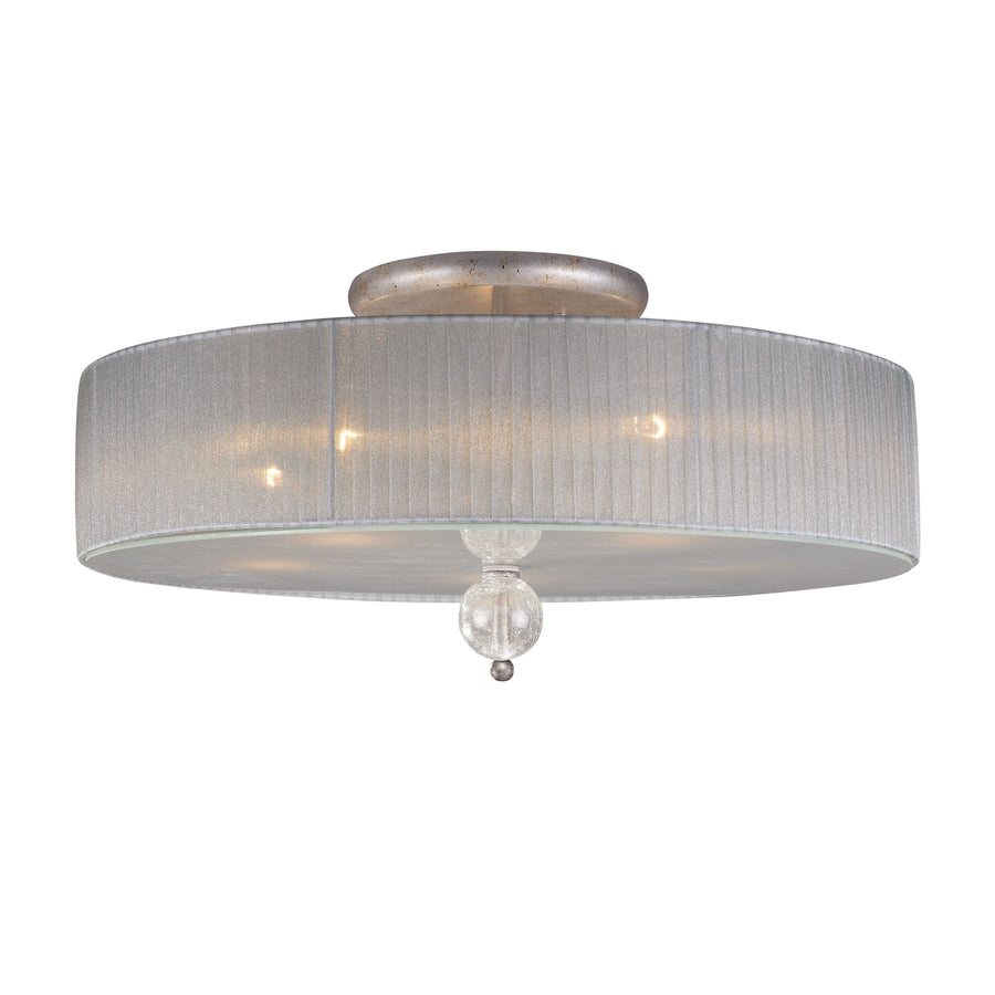 Alexis 23 Wide 5-Light Semi Flush Mount - Antique Silver Image 1