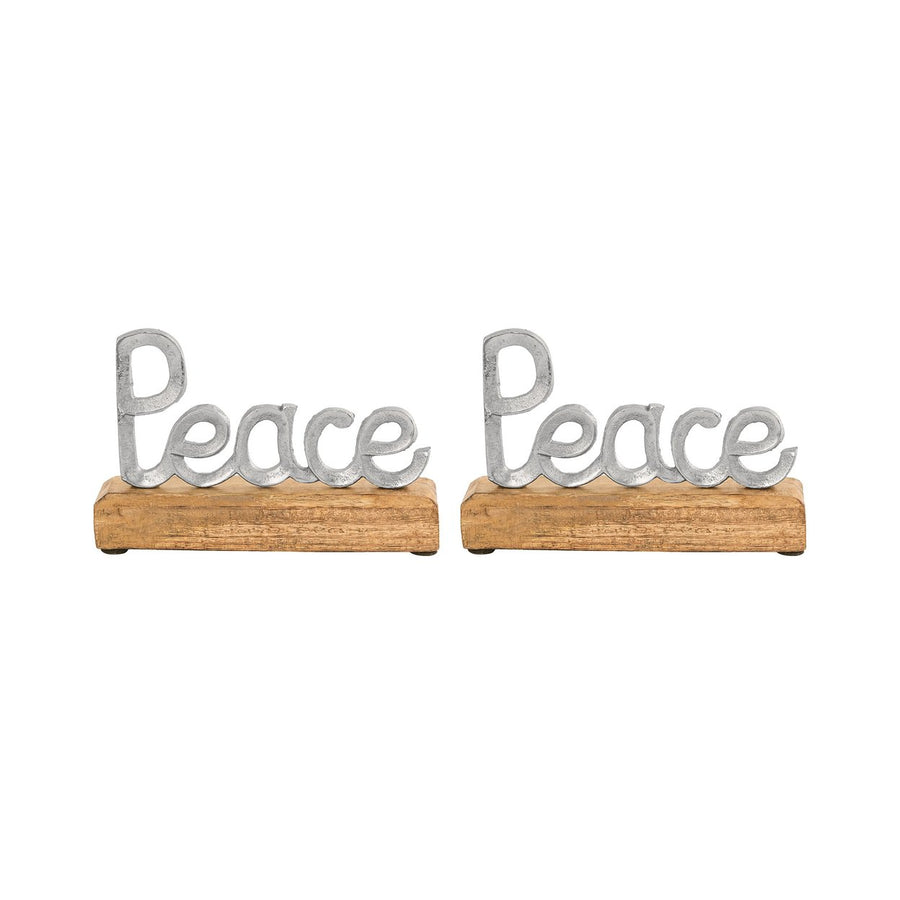 Peace Table Decor (Set of 2) Image 1