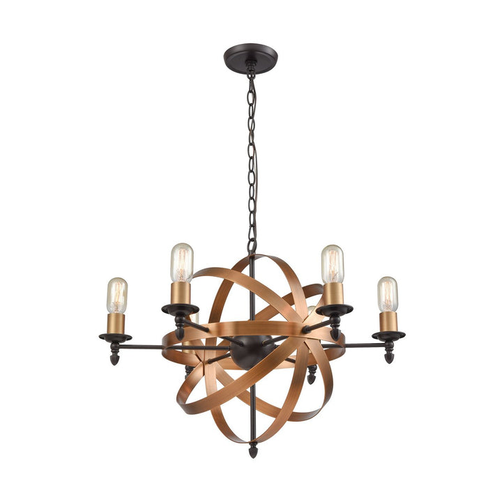 Kingston 27 Wide 6-Light Chandelier - Oil Rubbed Bronze Image 1