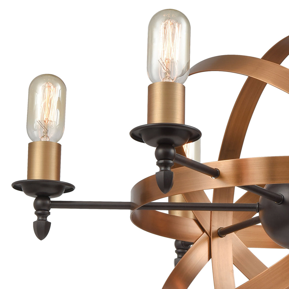 Kingston 27 Wide 6-Light Chandelier - Oil Rubbed Bronze Image 2