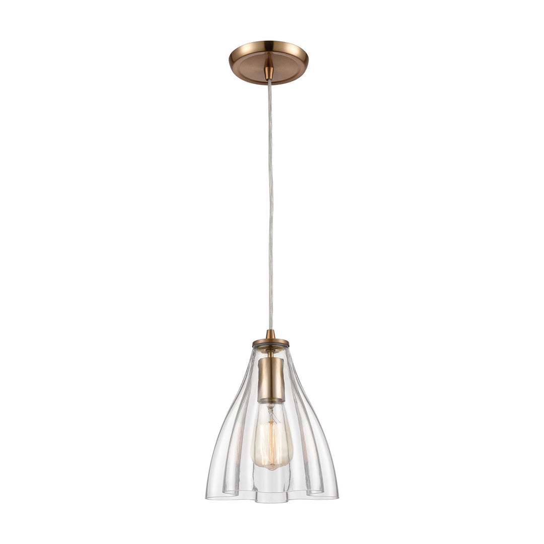 Matilda 8 Wide 1-Light Mini Pendant - Satin Brass Image 1