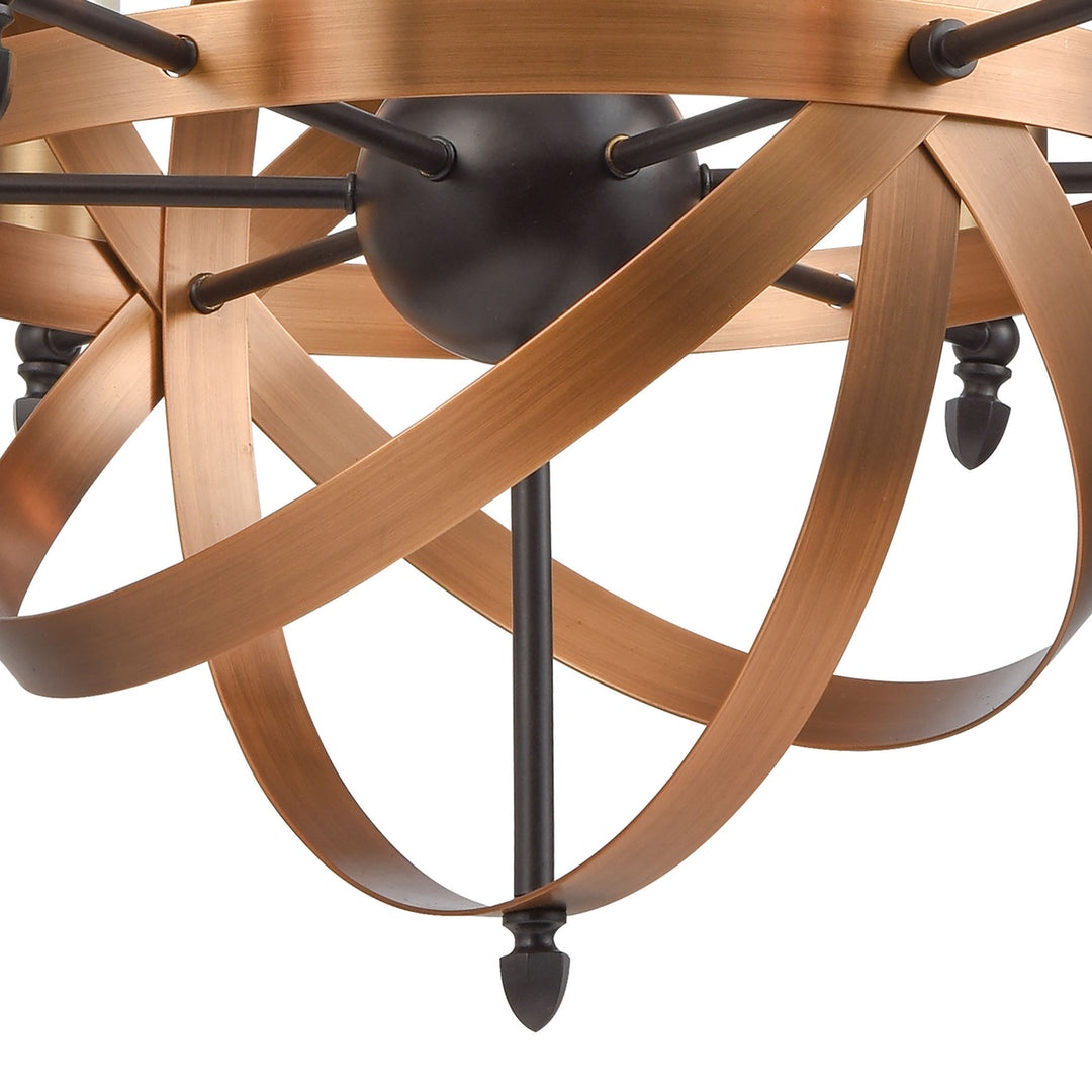 Kingston 27 Wide 6-Light Chandelier - Oil Rubbed Bronze Image 4