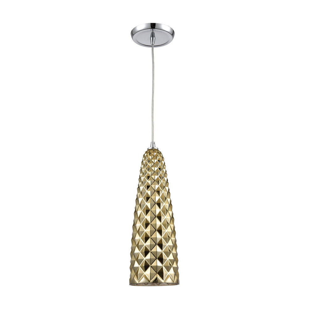 Glitzy 5 Wide 1-Light Mini Pendant - Polished Chrome Image 2