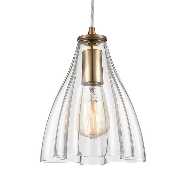 Matilda 8 Wide 1-Light Mini Pendant - Satin Brass Image 5