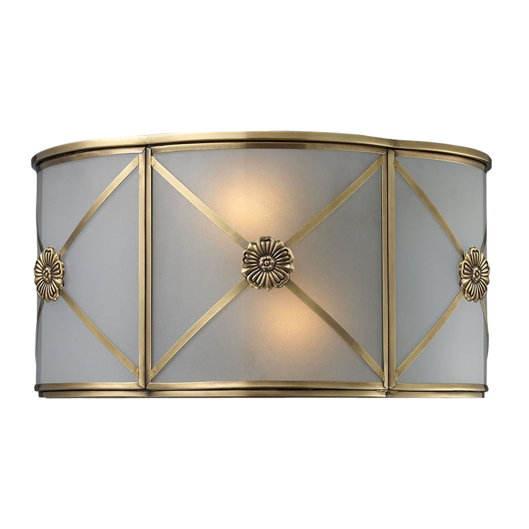 Preston 6.5 High 2-Light Sconce - Brushed Brass Image 1