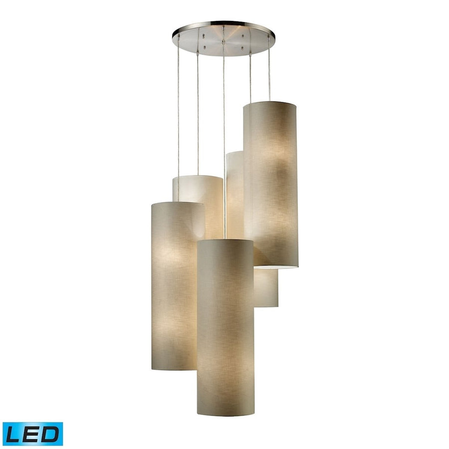 Fabric Cylinders 33 Wide 20-Light Pendant Image 1