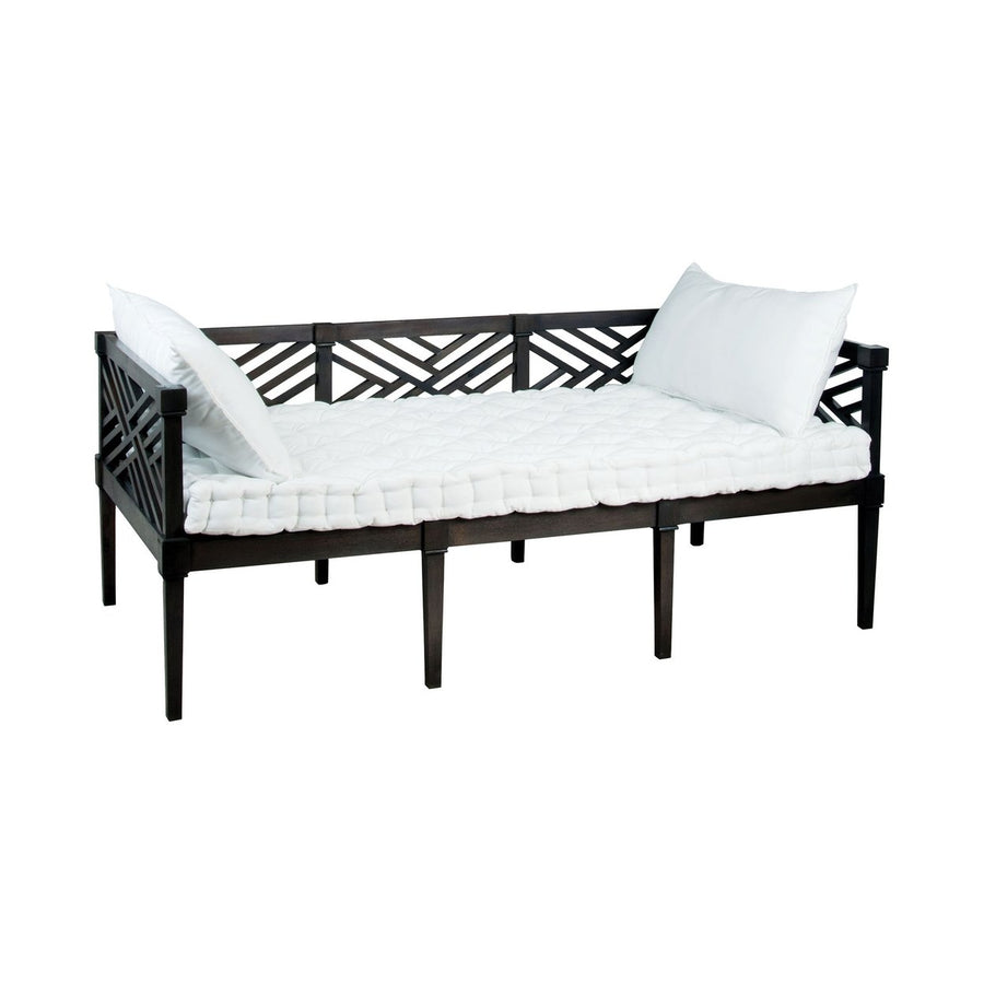 Teak Daybed Cushions - White Image 1