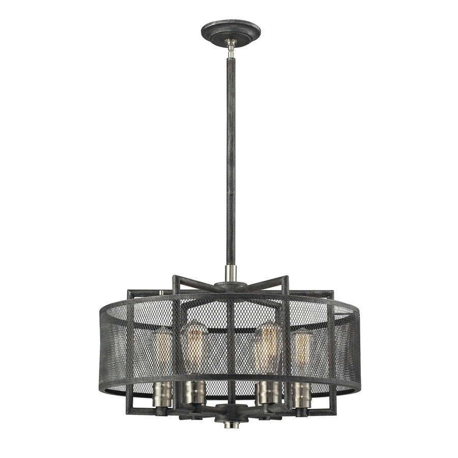 Slatington 22 Wide 6-Light Chandelier - Brushed Nickel Image 1