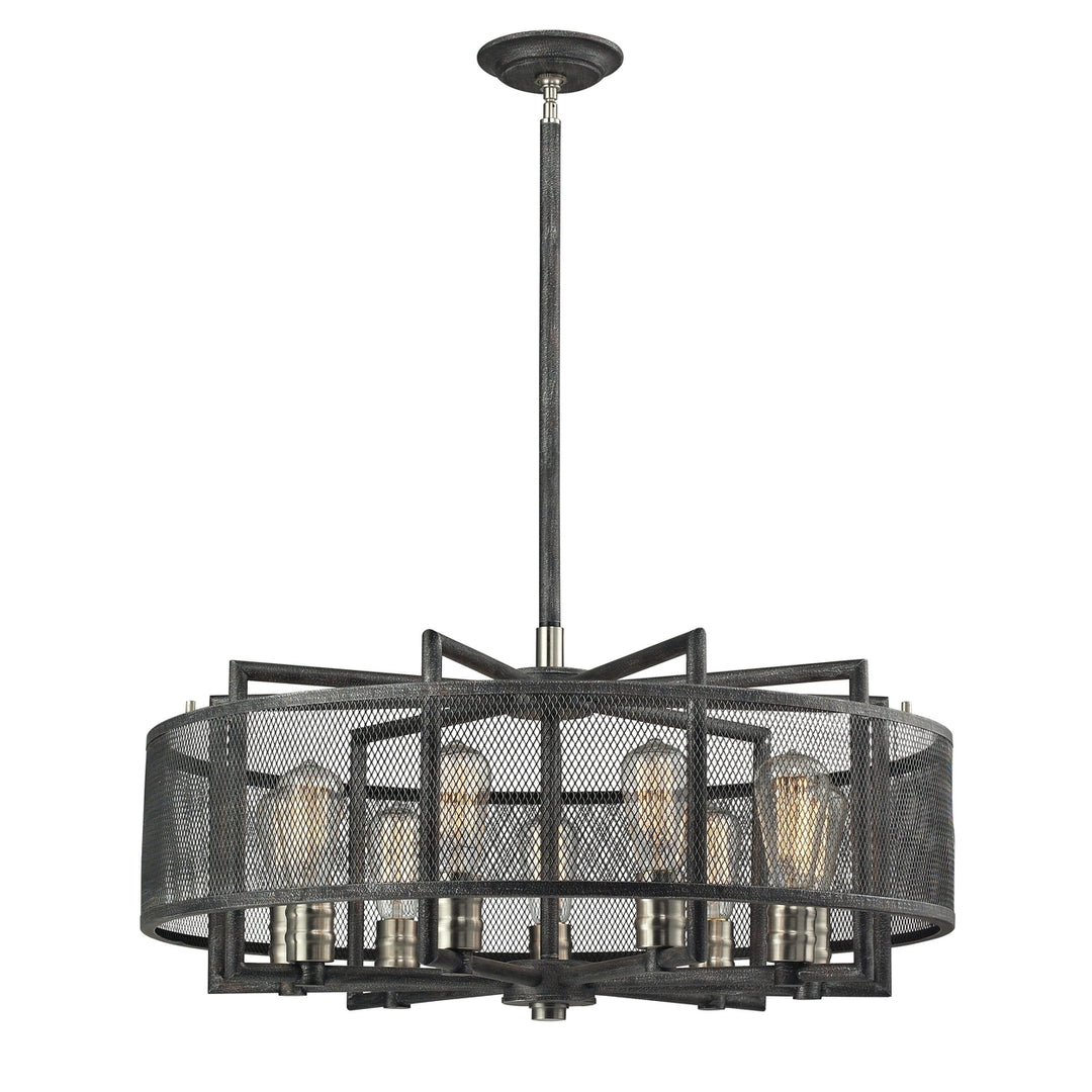 Slatington 28 Wide 9-Light Chandelier - Brushed Nickel Image 1