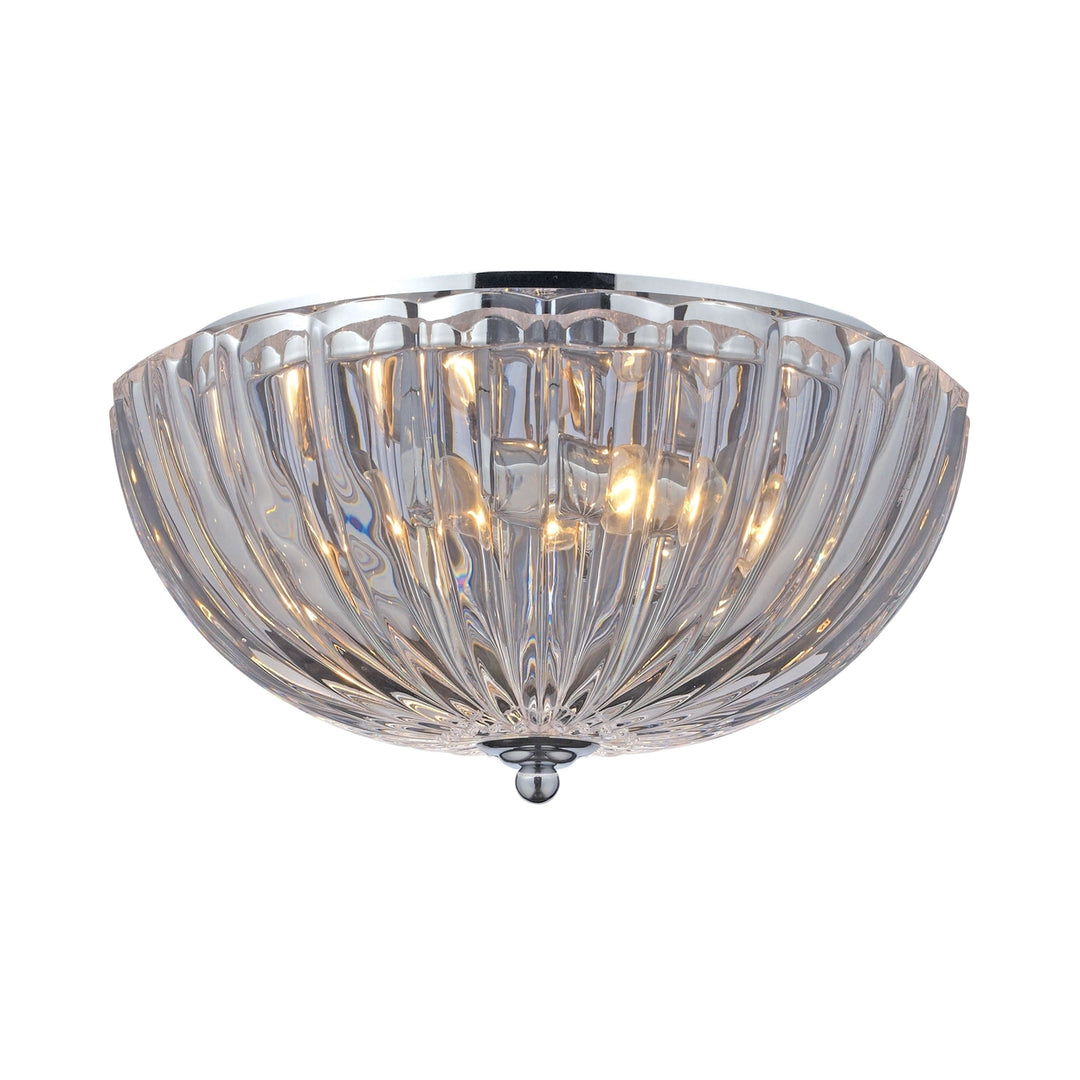 Crystal Flushmounts 12 Wide 2-Light Flush Mount - Polished Chrome Image 1