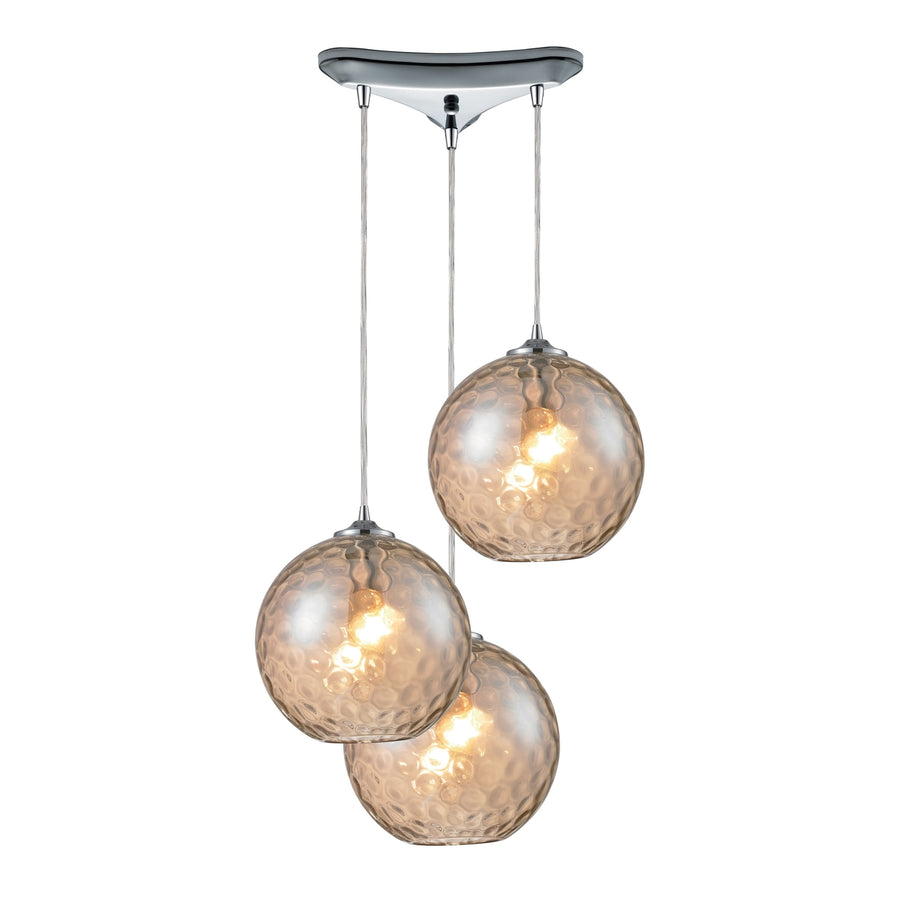 Watersphere 12 Wide 3-Light Pendant [31380/1CMP-ELK] Image 1