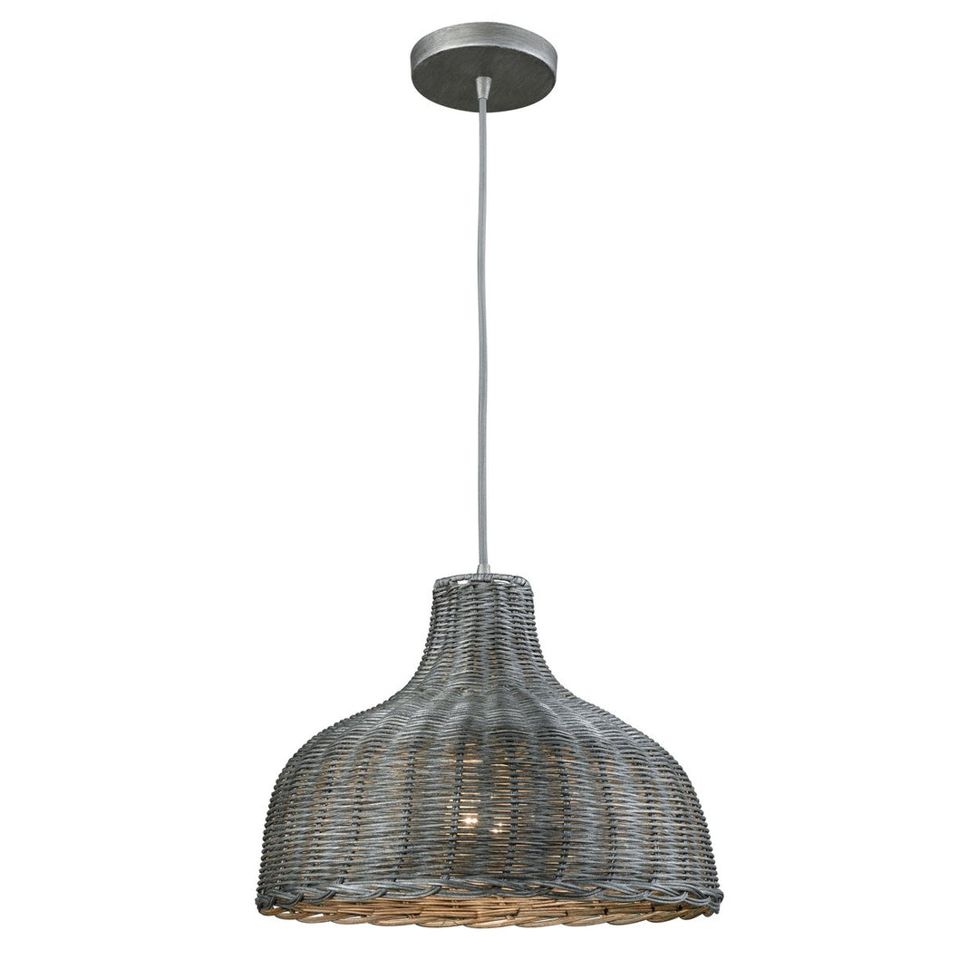 Pleasant Fields 14 Wide 1-Light Pendant - Weathered Gray Image 1