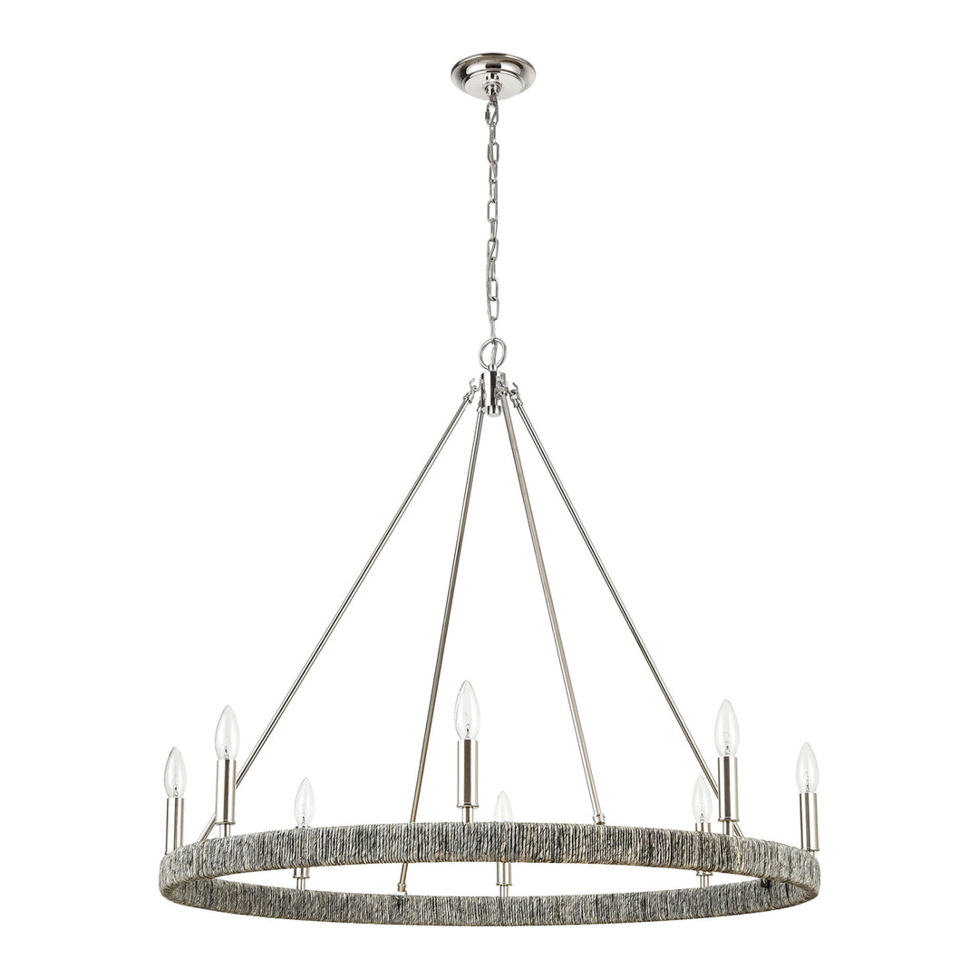 Abaca 36 Wide 8-Light Chandelier Image 2