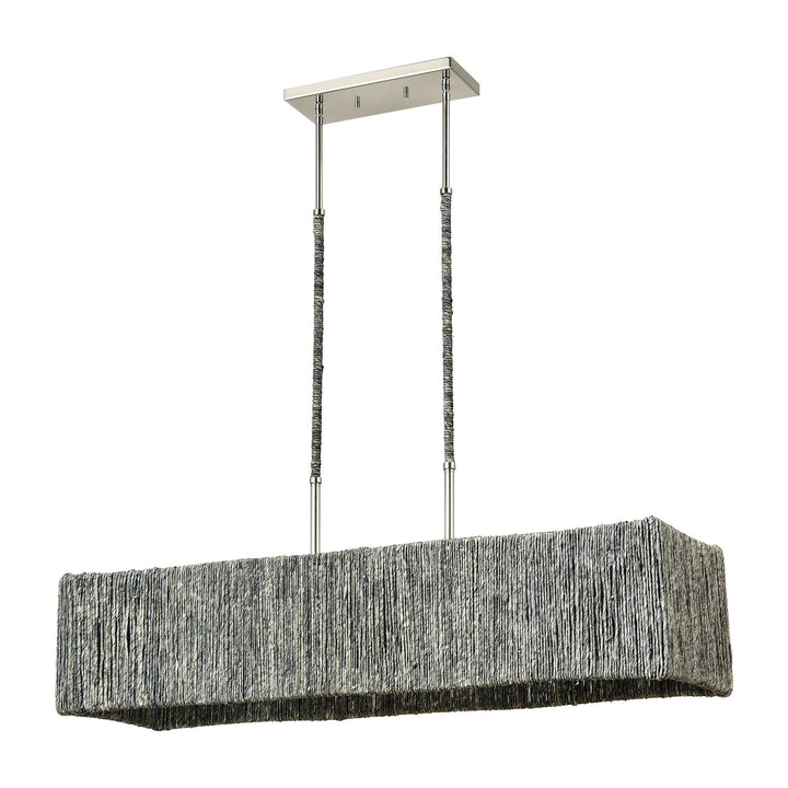 Abaca 40 Wide 5-Light Linear Chandelier Image 2