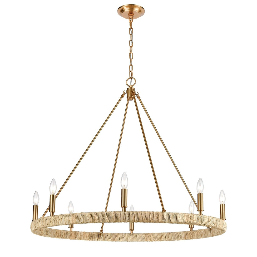 Abaca 36 Wide 8-Light Chandelier Image 1