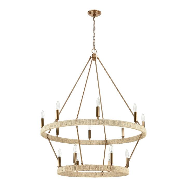 Abaca 36 Wide 14-Light Chandelier Image 2