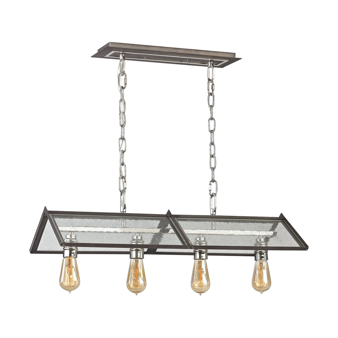 Ridgeview 13 Wide 4-Light Chandelier - Polished Nickel Image 1