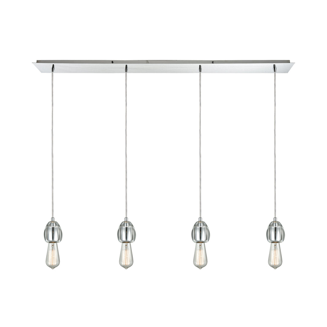 Socketholder 46 Wide 4-Light Mini Pendant - Polished Chrome Image 1