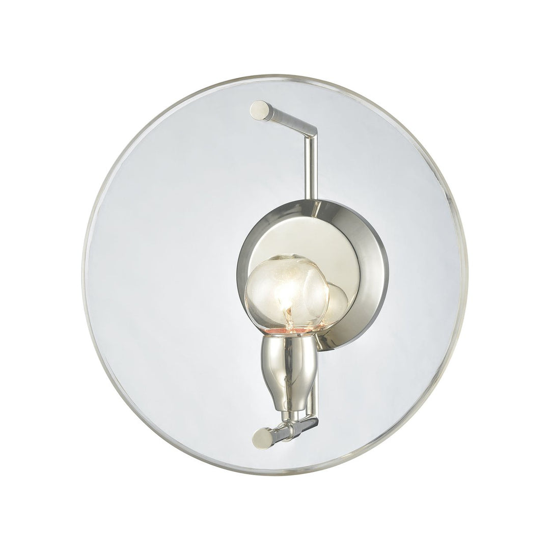 Disco 12 High 1-Light Sconce - Polished Nickel Image 1