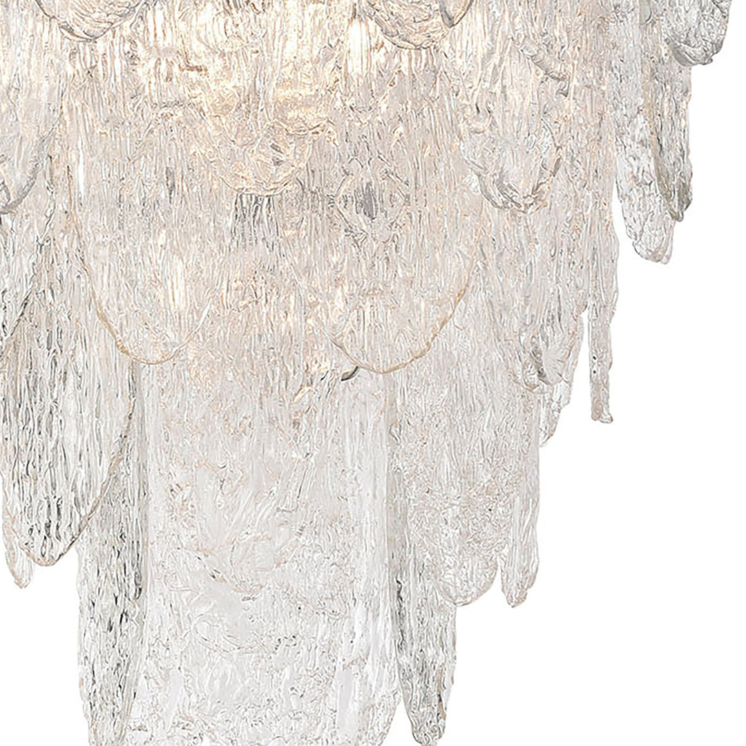 Frozen Cascade 26 Wide 9-Light Chandelier - Polished Chrome Image 4