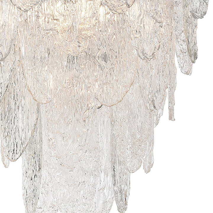 Frozen Cascade 26 Wide 9-Light Chandelier - Polished Chrome Image 4