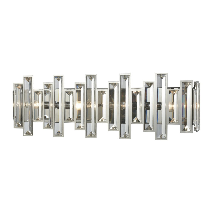 Crystal Heights 25 Wide 4-Light Vanity Light - Polished Chrome Image 1