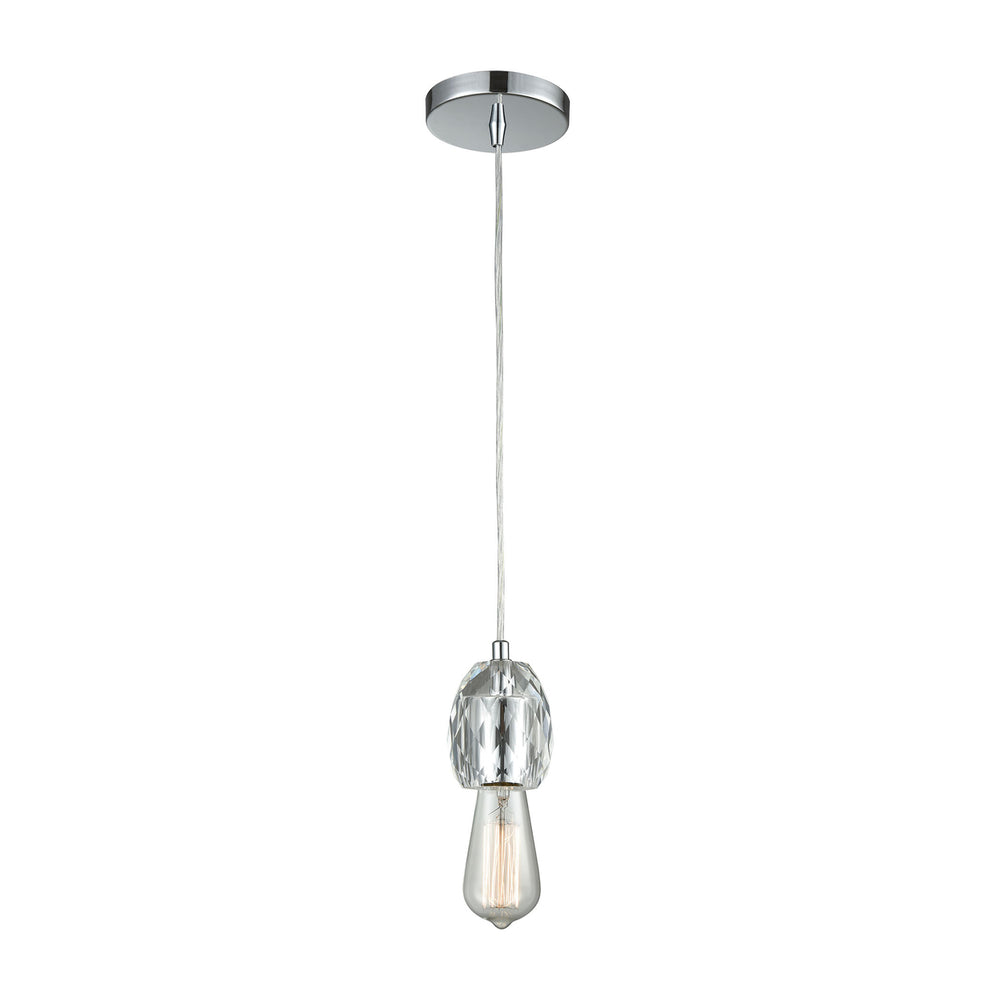 Socketholder 4-Light Linear Pendant Fixture in Polished Chrome Image 2