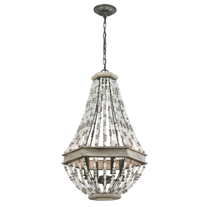 Summerton 18 Wide 4-Light Chandelier - Washed Gray Image 1