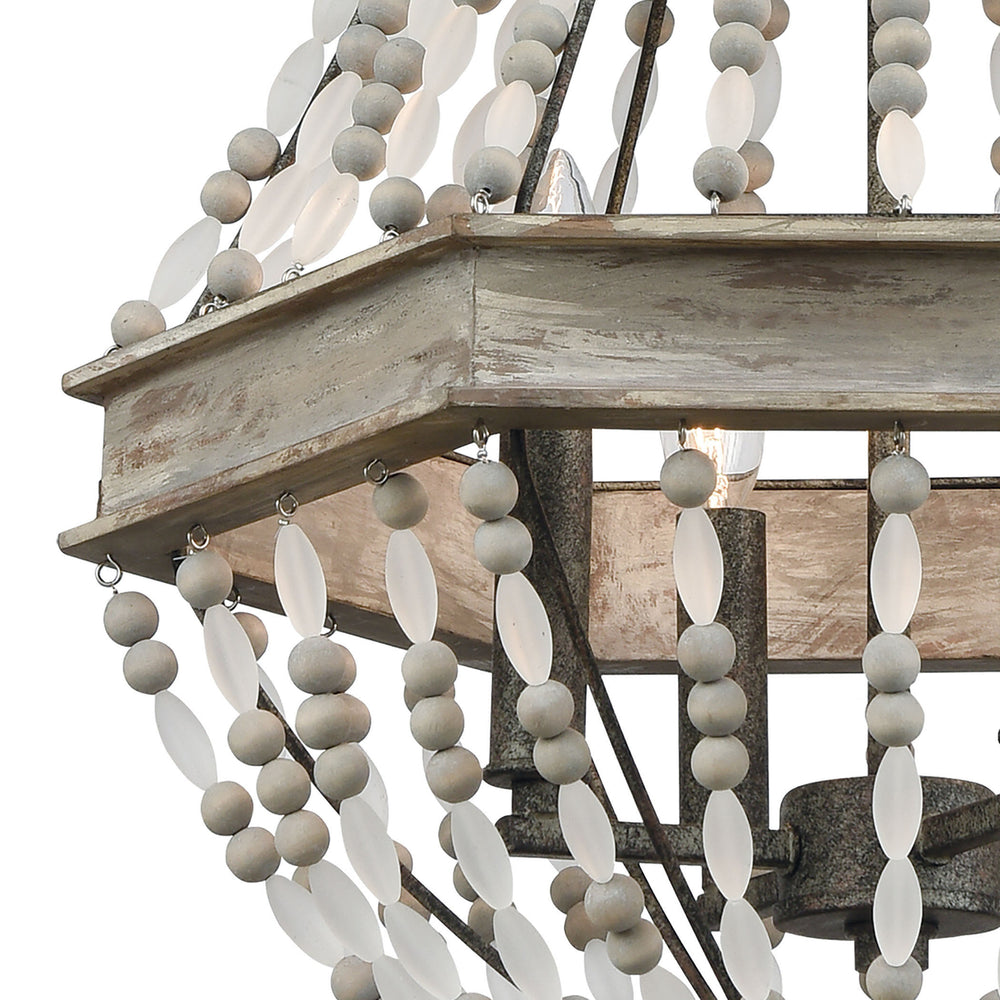 Summerton 18 Wide 4-Light Chandelier - Washed Gray Image 2