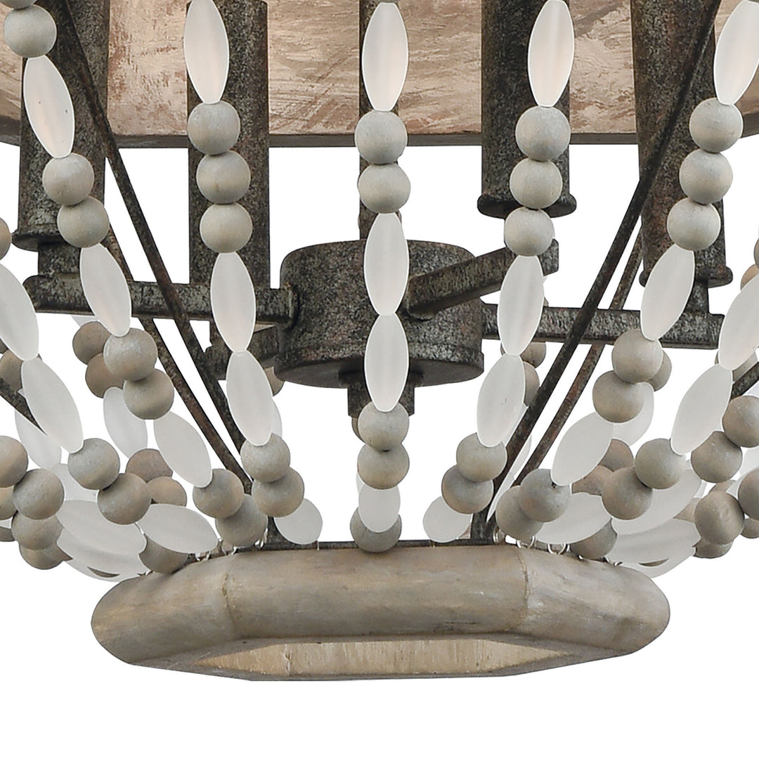 Summerton 18 Wide 4-Light Chandelier - Washed Gray Image 3