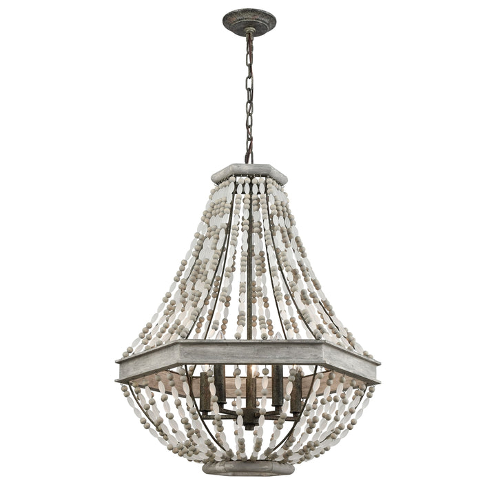 Summerton 24 Wide 5-Light Chandelier - Washed Gray Image 1