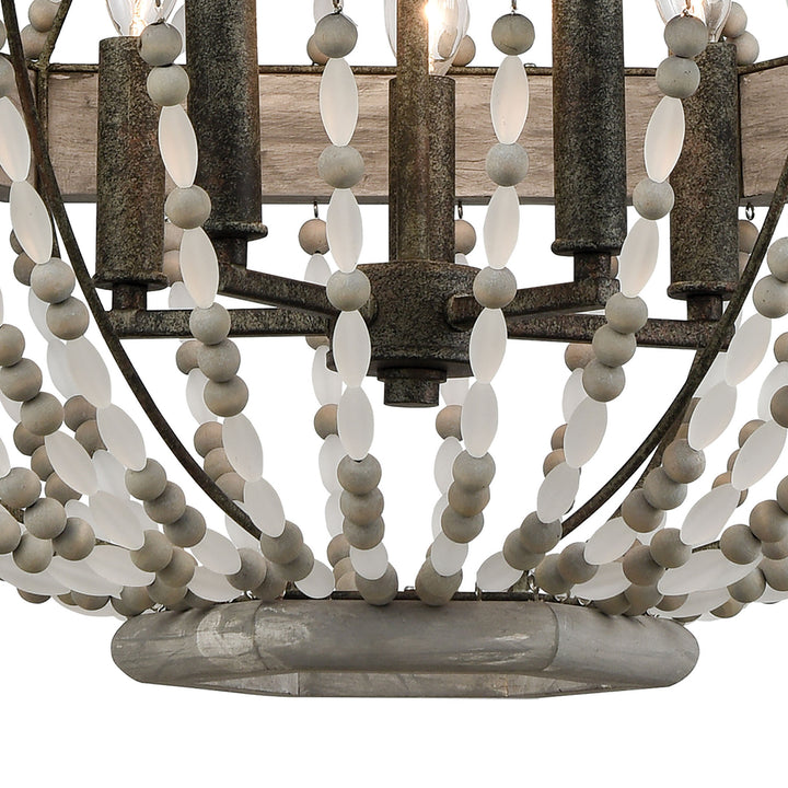 Summerton 24 Wide 5-Light Chandelier - Washed Gray Image 3