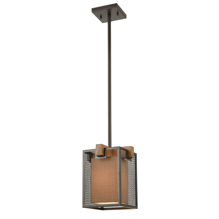 Crossbeam 9 Wide 1-Light Mini Pendant - Oil Rubbed Bronze Image 1