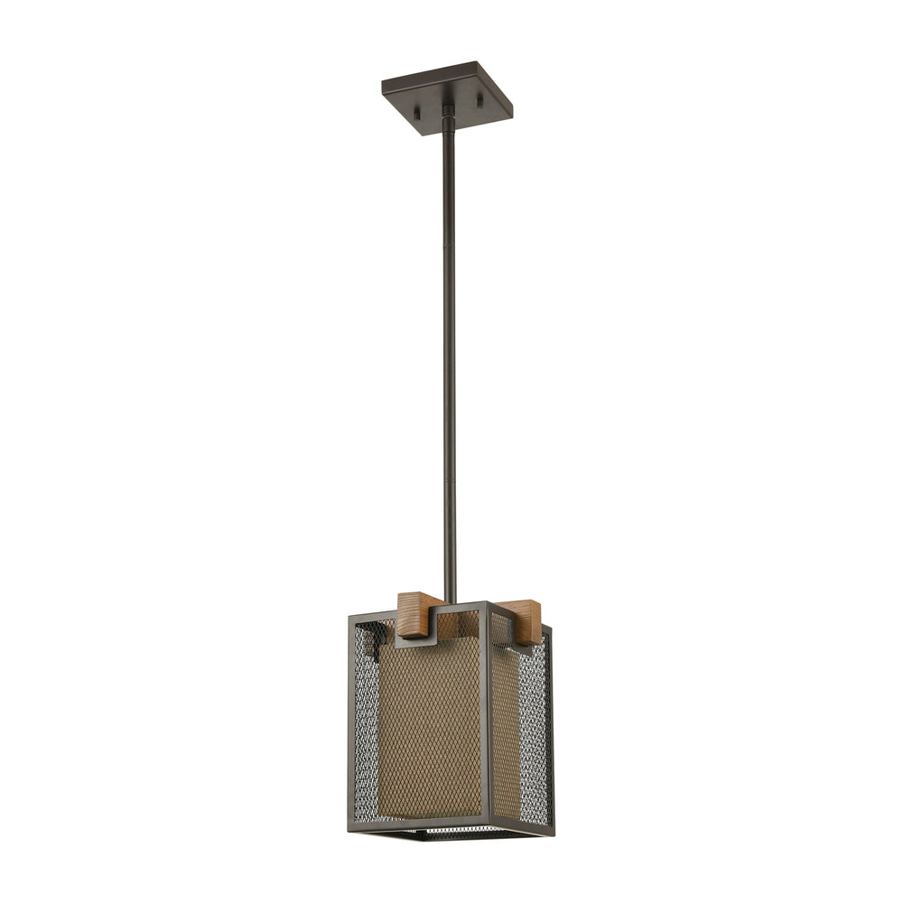 Crossbeam 9 Wide 1-Light Mini Pendant - Oil Rubbed Bronze Image 2