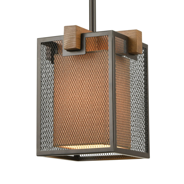 Crossbeam 9 Wide 1-Light Mini Pendant - Oil Rubbed Bronze Image 4