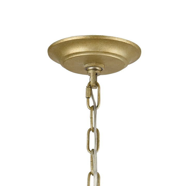 Loughton 14 Wide 3-Light Chandelier - Golden Silver Image 4