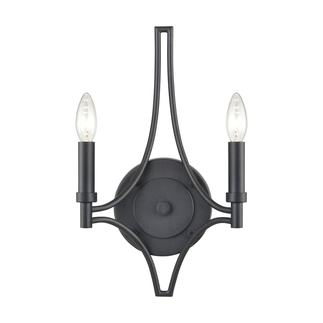 Spanish Villa 16 High 2-Light Sconce - Charcoal Image 1