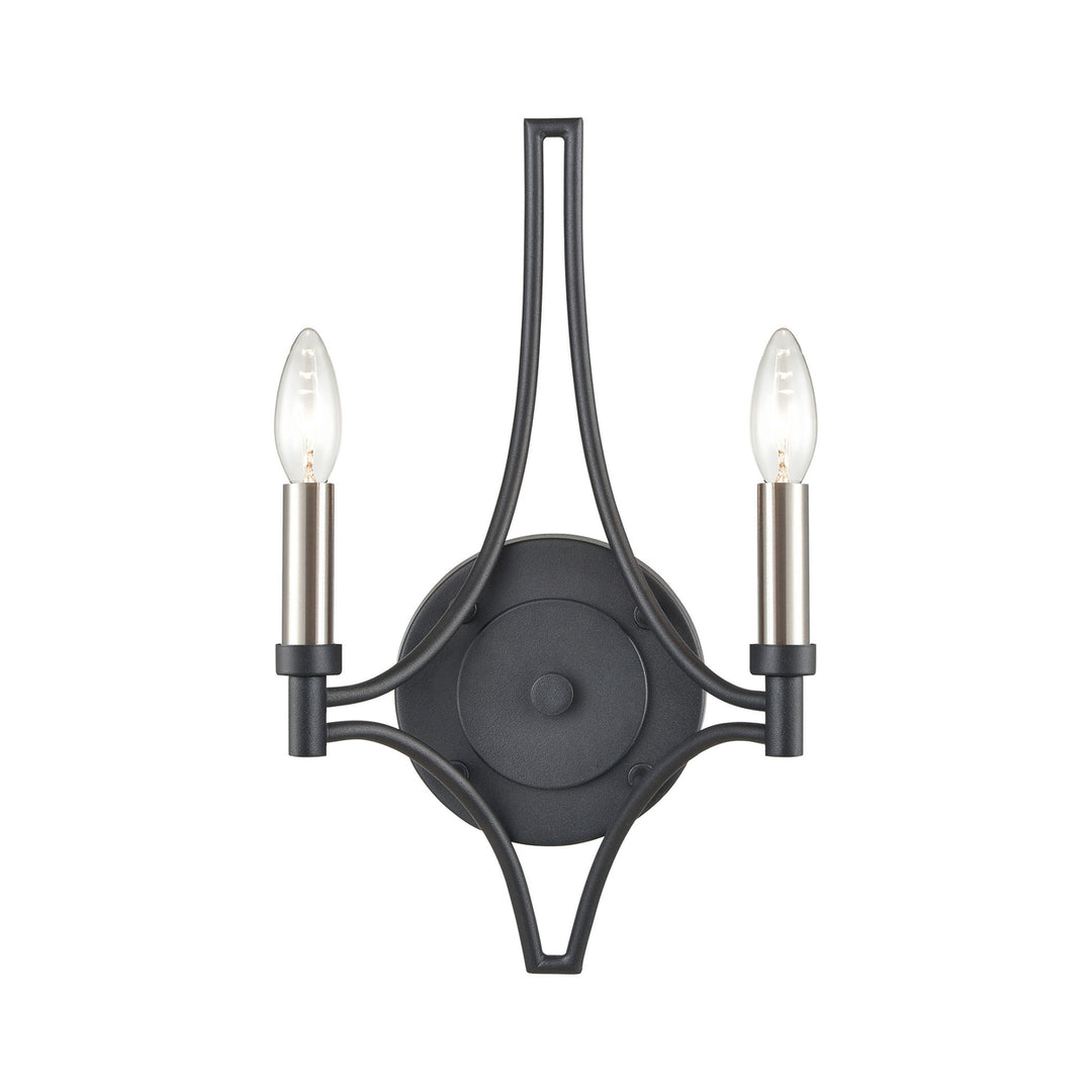 Spanish Villa 16 High 2-Light Sconce - Charcoal Image 4