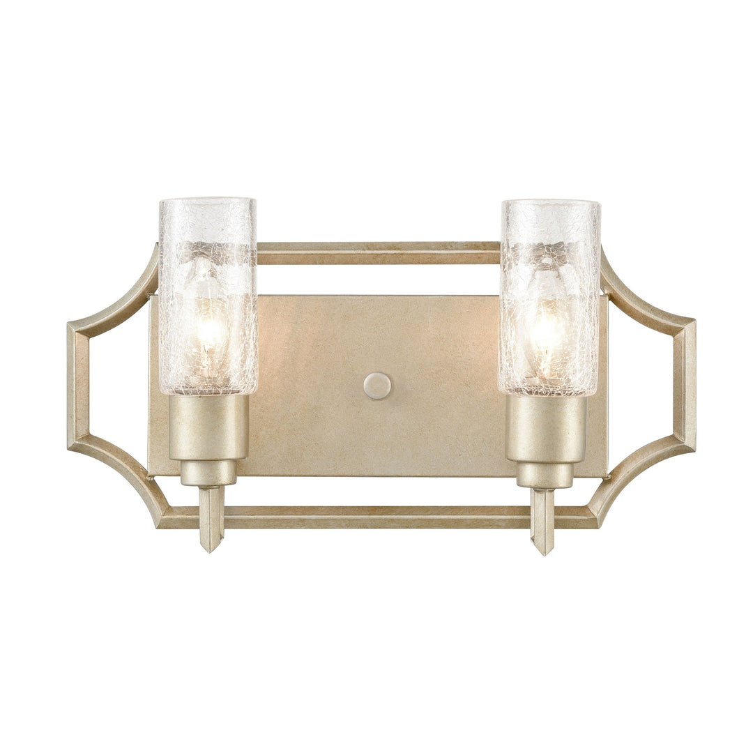 Cheswick 16 Wide 2-Light Vanity Light - Aged Silver Image 1