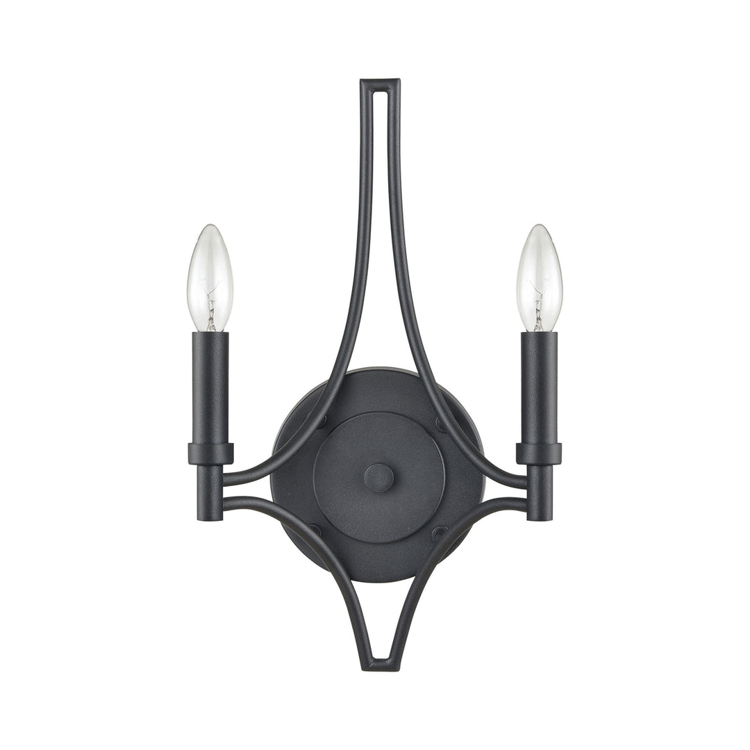 Spanish Villa 16 High 2-Light Sconce - Charcoal Image 5