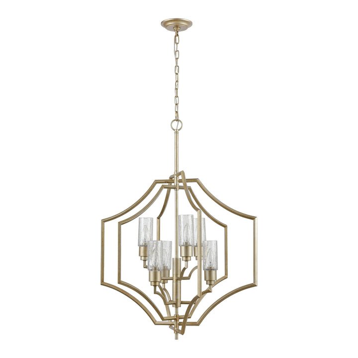 Cheswick 28 Wide 6-Light Chandelier - Aged Silver Image 2