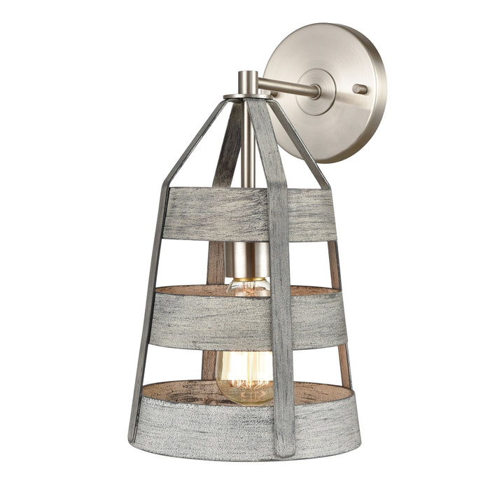 Brigantine 14 High 1-Light Sconce - Weathered Driftwood Image 1