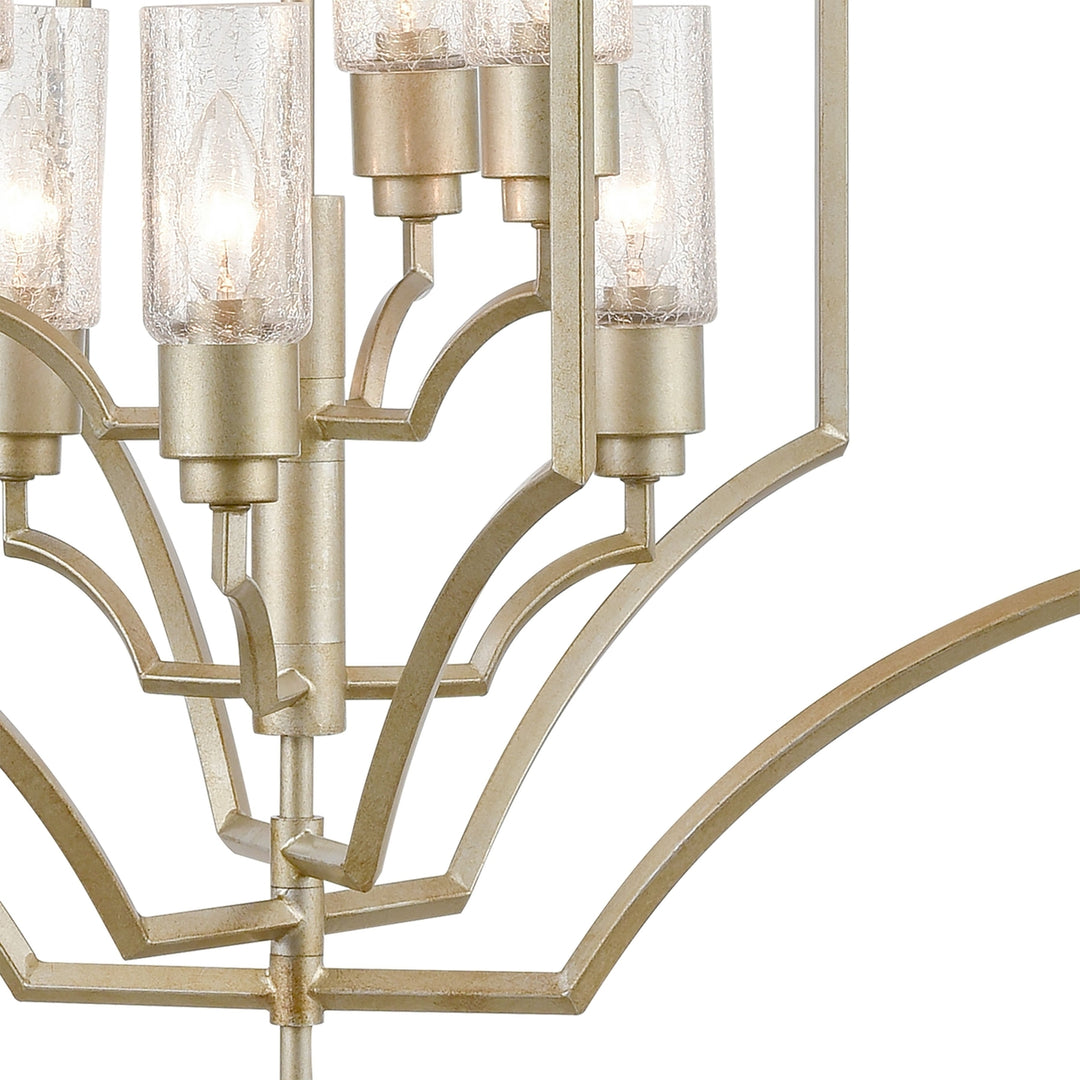 Cheswick 28 Wide 6-Light Chandelier - Aged Silver Image 3