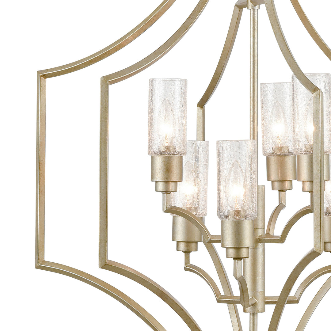 Cheswick 28 Wide 6-Light Chandelier - Aged Silver Image 4