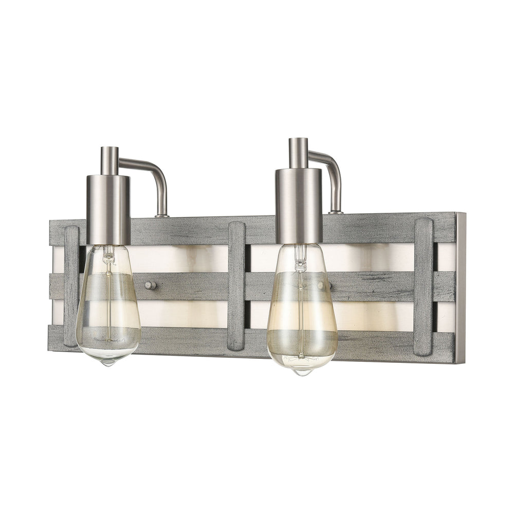 Brigantine 16 Wide 2-Light Vanity Light - Weathered Driftwood Image 2