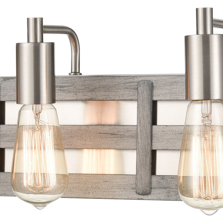 Brigantine 23 Wide 3-Light Vanity Light - Weathered Driftwood Image 4